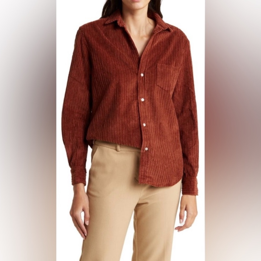 Moving Sale-Frank & Eileen Rust Button Down Shirt